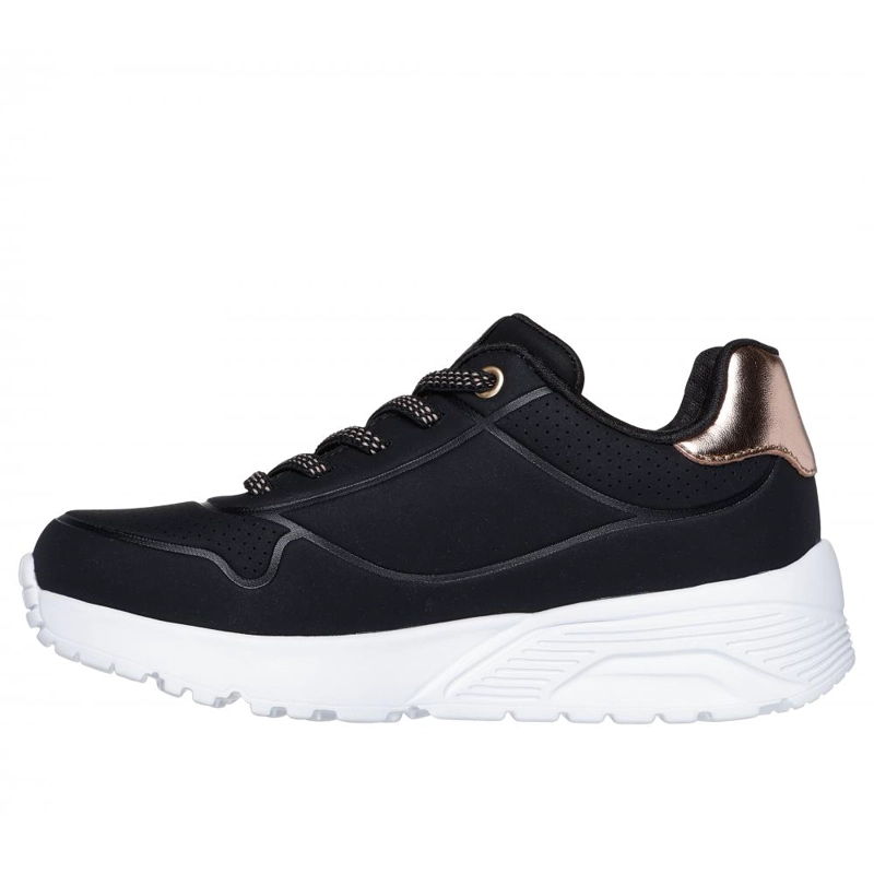 ZAPATILLA NIÑA UNO LITE NEGRO SKECHERS - 4