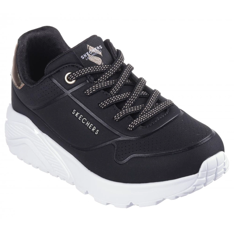 ZAPATILLA NIÑA UNO LITE NEGRO SKECHERS - 5