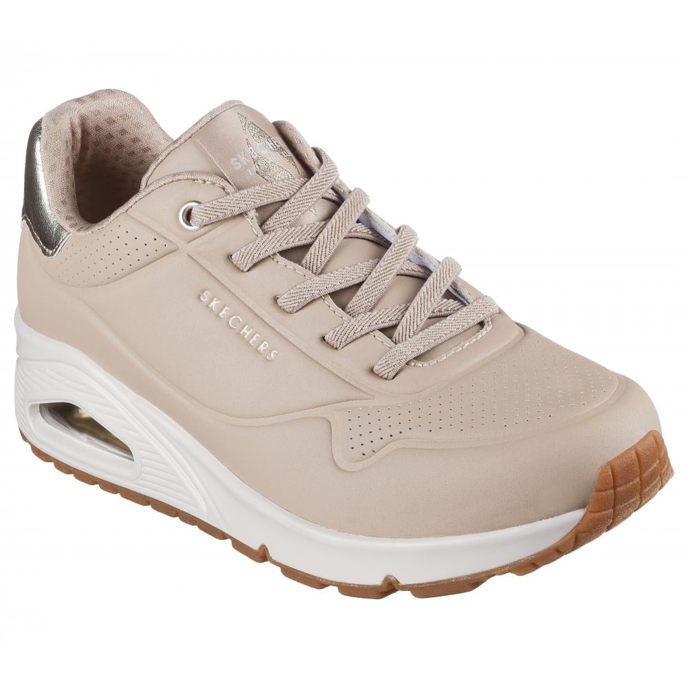 ZAPATILLA MUJER UNO SHIMMER AWAY BEIGE SKECHERS - 5