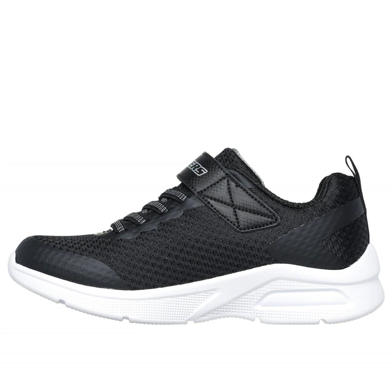 ZAPATILLAS NIÑO SKECHERS NEGRO 403818LBLK MICROSPEC MAX VAPTIX - 4