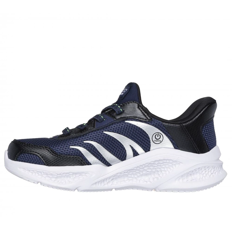 ZAPATILLAS NIÑO SKECHERS AZUL 403848LNVBK SLIP-INS METEOR-LIGHTS - 4