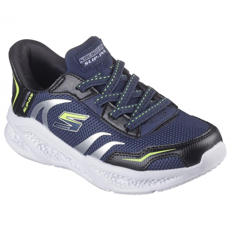 ZAPATILLAS NIÑO SKECHERS AZUL 403848LNVBK SLIP-INS METEOR-LIGHTS - 5