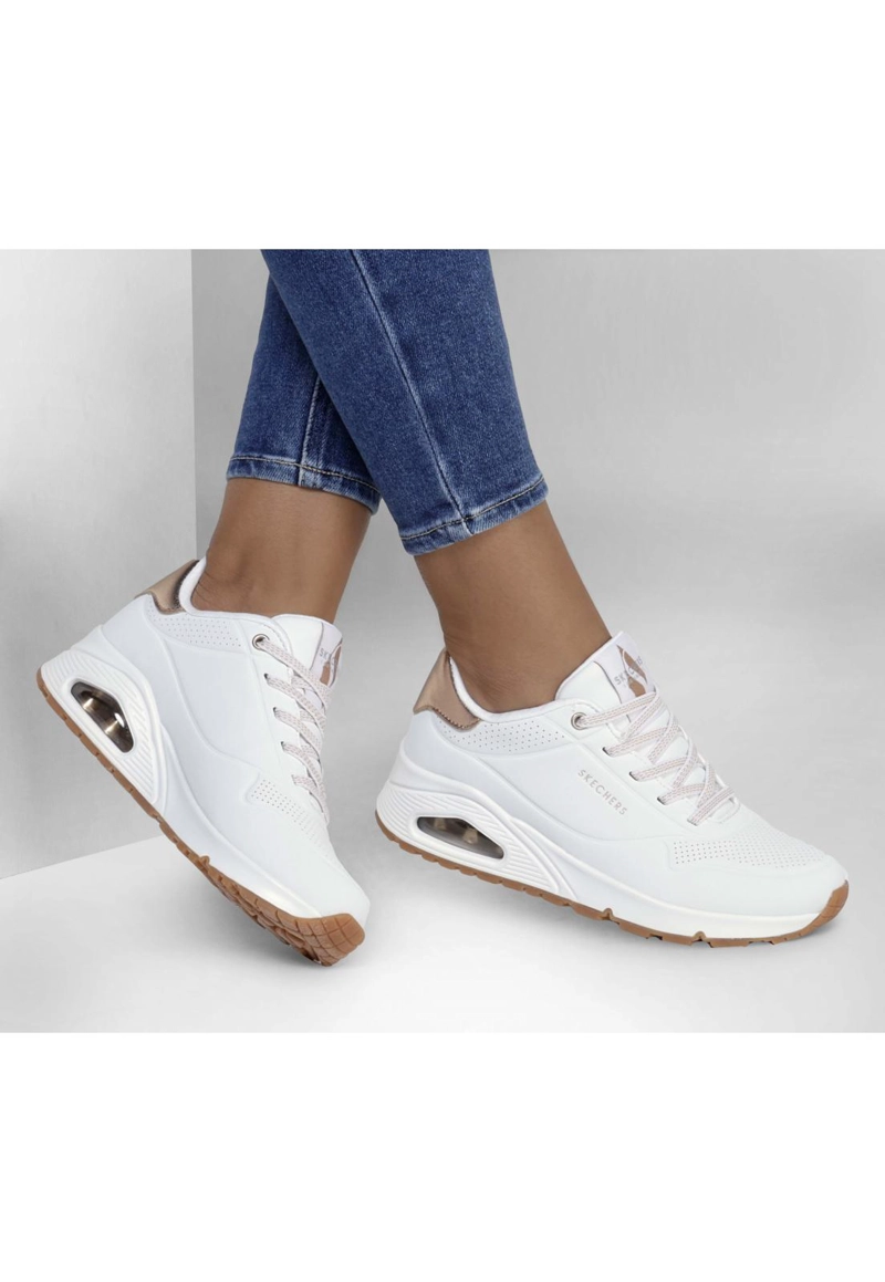 ZAPATILLA MUJER UNO SHIMMER AWAY BLANCO SKECHERS - 2
