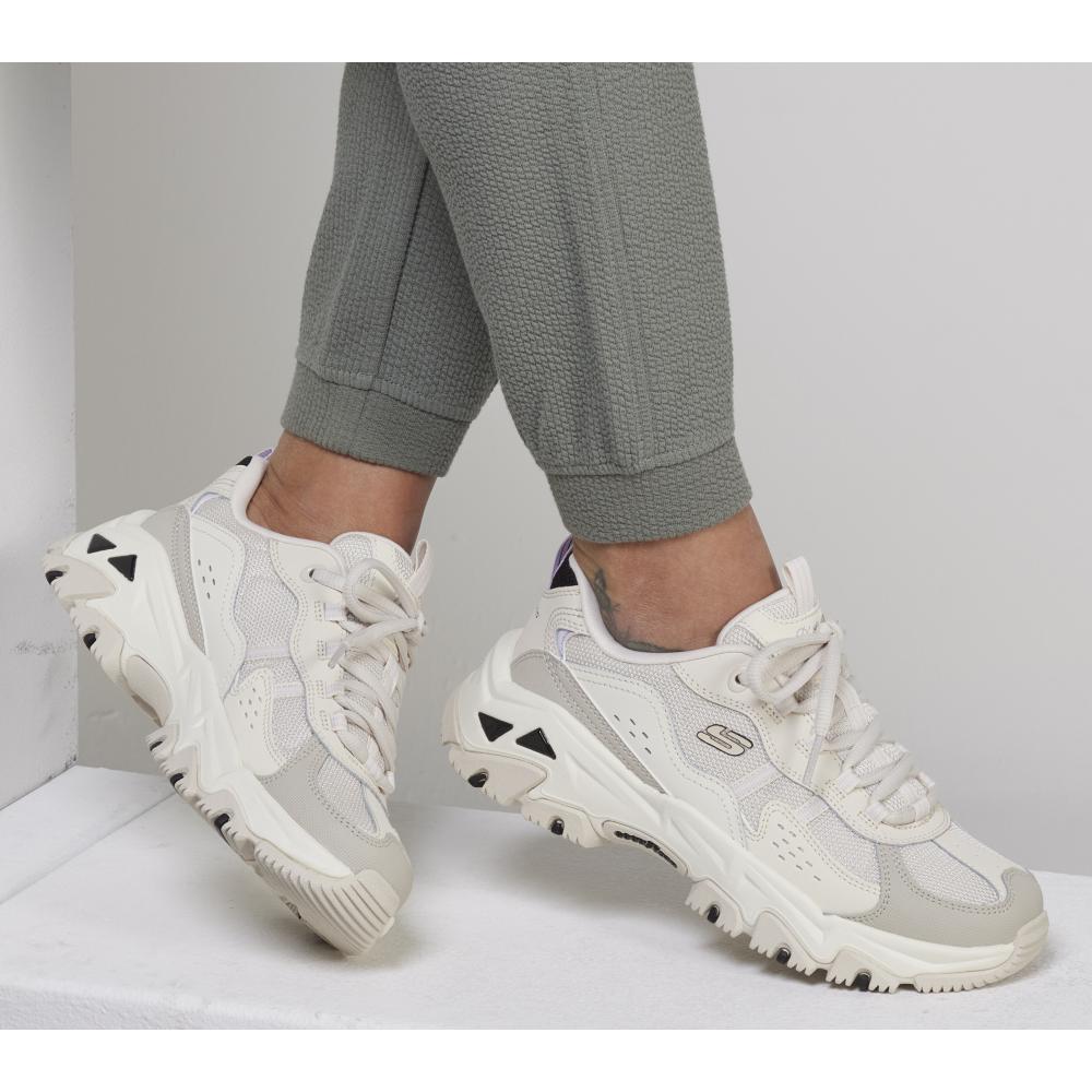 ZAPATILLA MUJER D'LITES HIKER BEIGE SKECHERS - 2
