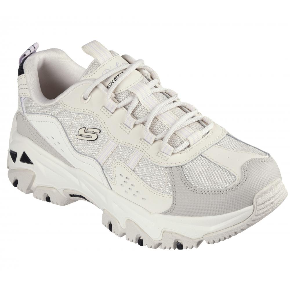 ZAPATILLA MUJER D'LITES HIKER BEIGE SKECHERS - 6