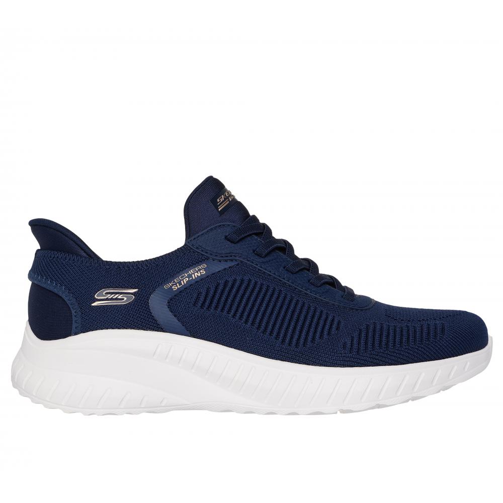 ZAPATILLA MUJER BOBS SQUAD CHAOS CURRENT MU AZUL SKECHERS - 1