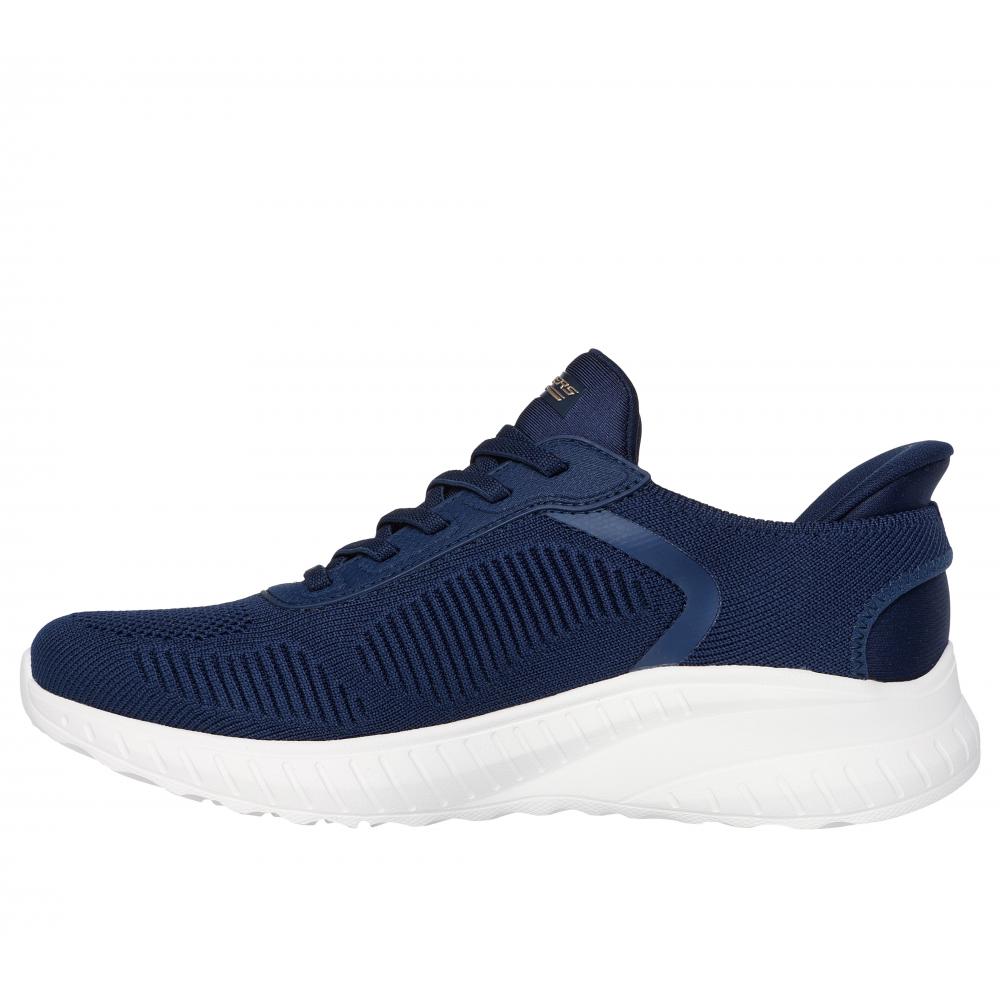 ZAPATILLA MUJER BOBS SQUAD CHAOS CURRENT MU AZUL SKECHERS - 4