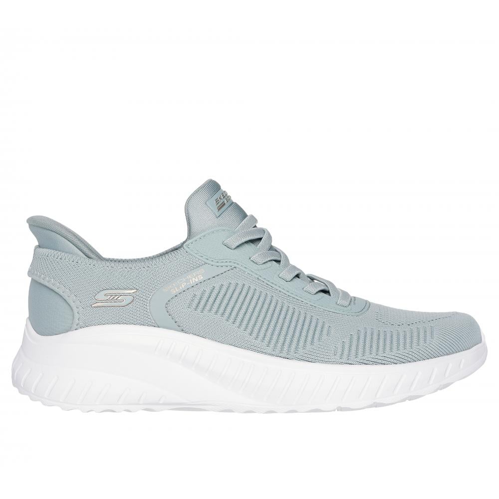 ZAPATILLA MUJER BOBS SQUAD CHAOS CURRENT MU CELESTE SKECHERS - 1