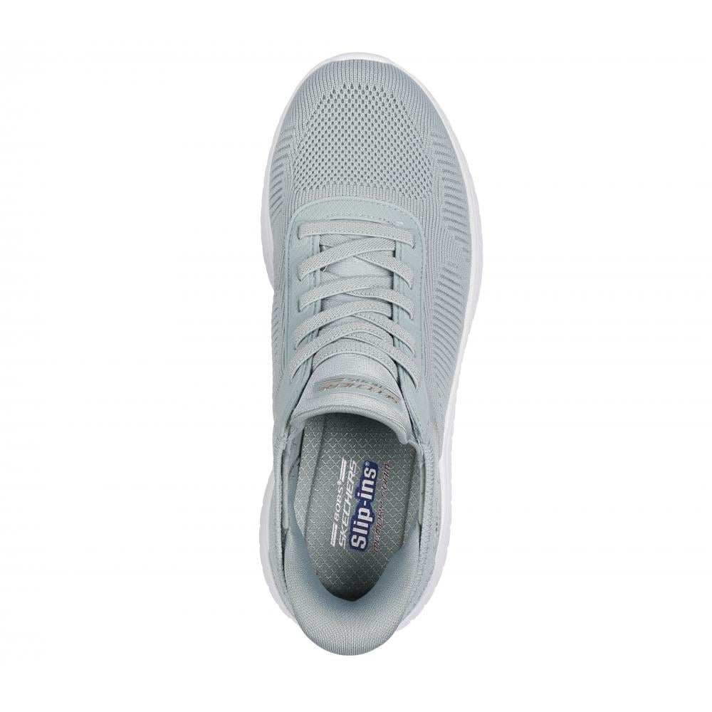 ZAPATILLA MUJER BOBS SQUAD CHAOS CURRENT MU CELESTE SKECHERS - 2