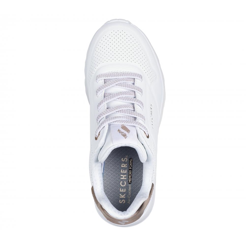 ZAPATILLA NIÑA UNO LITEMETALLIC MODE BLANCO SKECHERS - 2