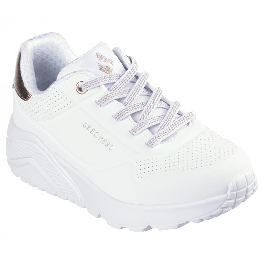 ZAPATILLA NIÑA UNO LITEMETALLIC MODE BLANCO SKECHERS - 5