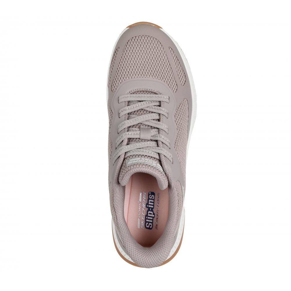 ZAPATILLA MUJER BOBS SQUAD 4 BEIGE SKECHERS - 2