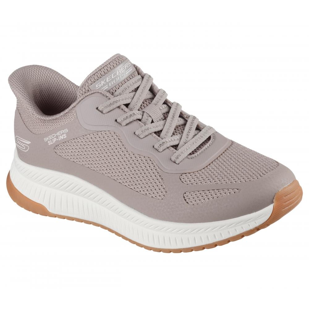 ZAPATILLA MUJER BOBS SQUAD 4 BEIGE SKECHERS - 5