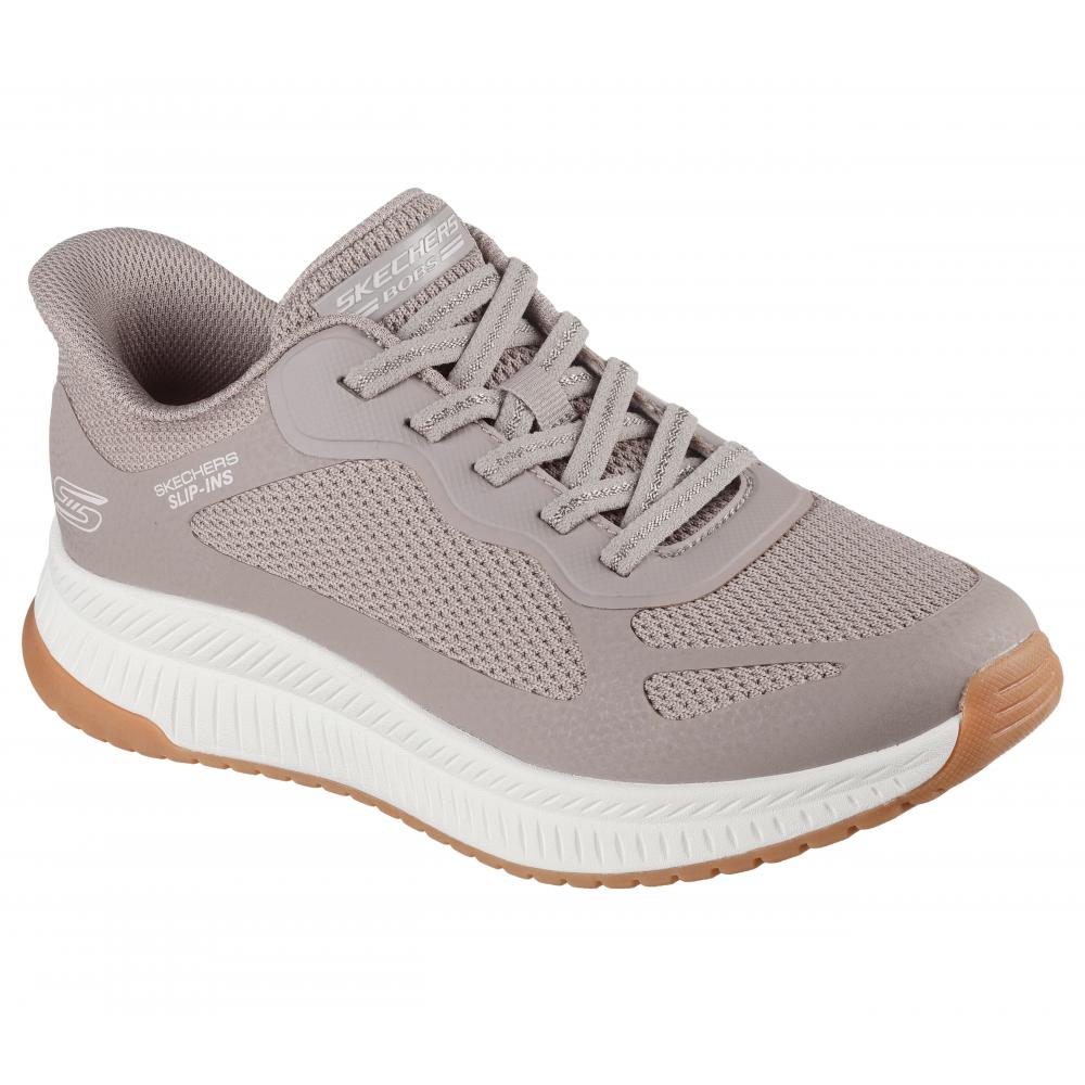 ZAPATILLA MUJER BOBS SQUAD 4 BEIGE SKECHERS - 5