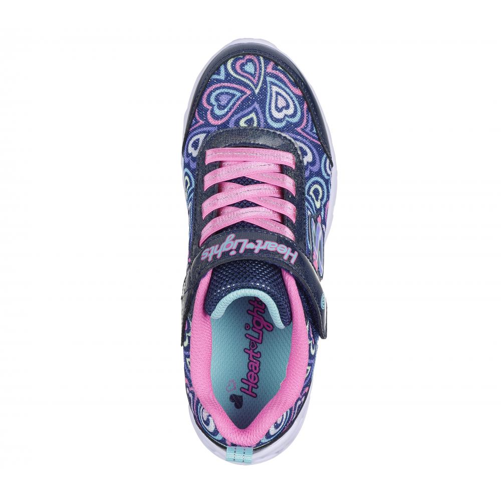 ZAPATILLA NIÑA HEART LIGHTS BOOGIE LOVE AZUL SKECHERS - 2