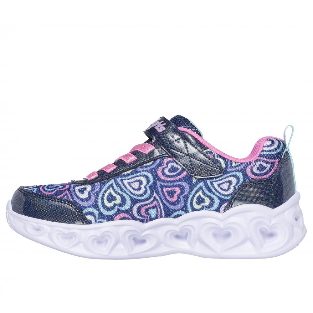 ZAPATILLA NIÑA HEART LIGHTS BOOGIE LOVE AZUL SKECHERS - 4