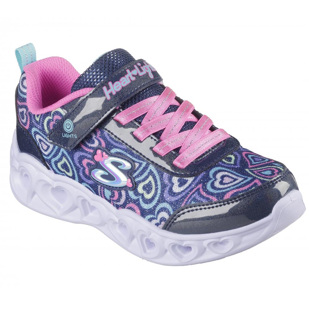 ZAPATILLA NIÑA HEART LIGHTS BOOGIE LOVE AZUL SKECHERS - 5
