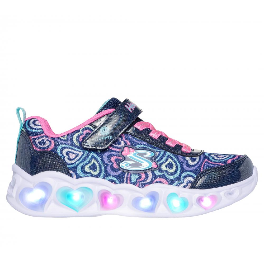 ZAPATILLA NIÑA HEART LIGHTS BOOGIE LOVE AZUL SKECHERS - 6