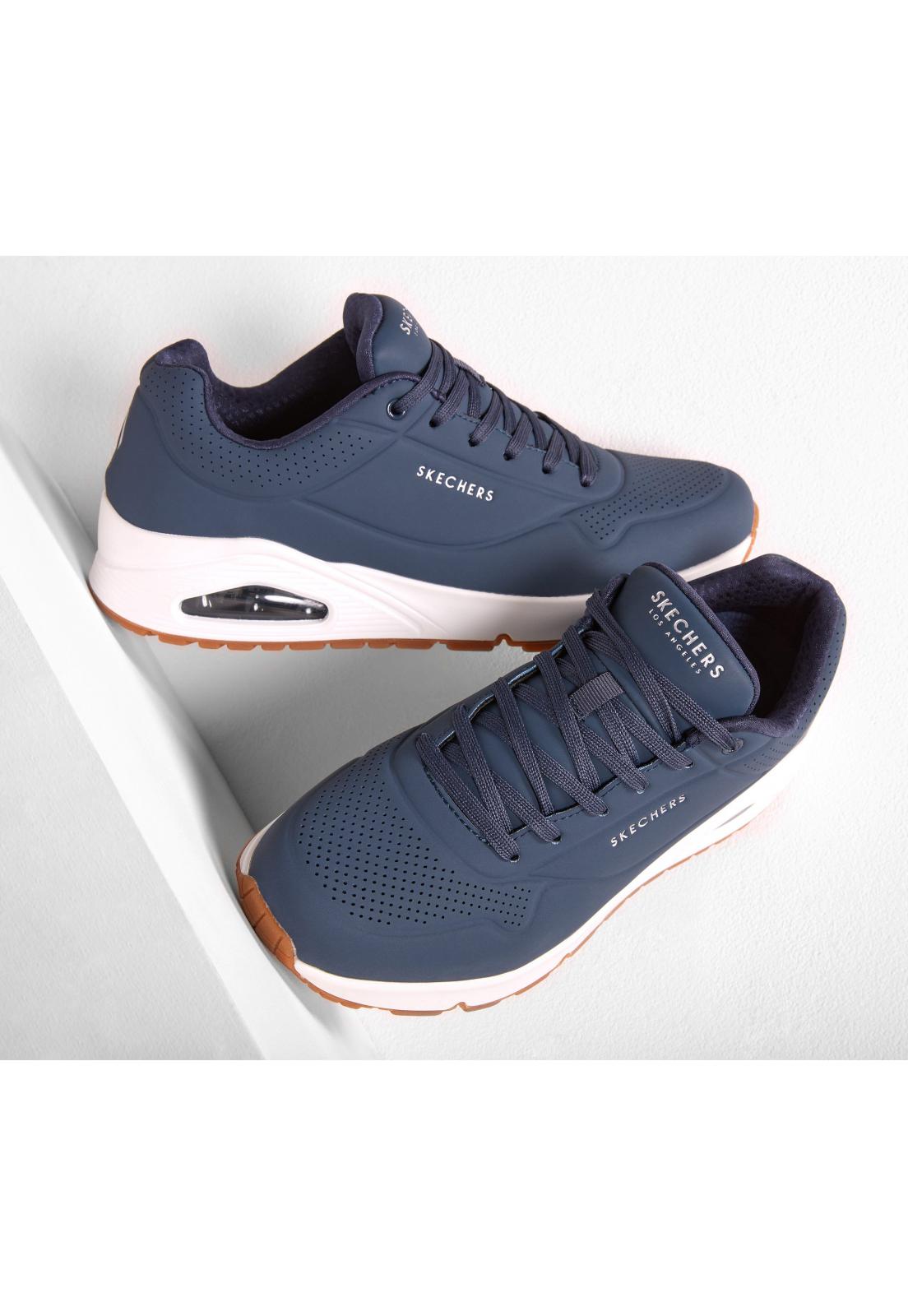 ZAPATILLA HOMBRE UNO - STAND ON AIR AZUL NY SKECHERS - 2