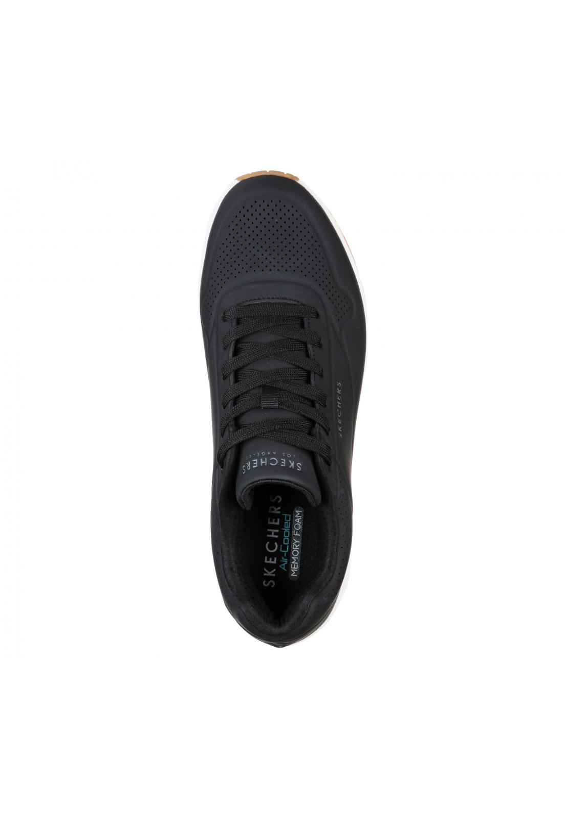 ZAPATILLA HOMBRE UNO STAND ON AIR DK NEGRO BLANCO SKECHERS - 3