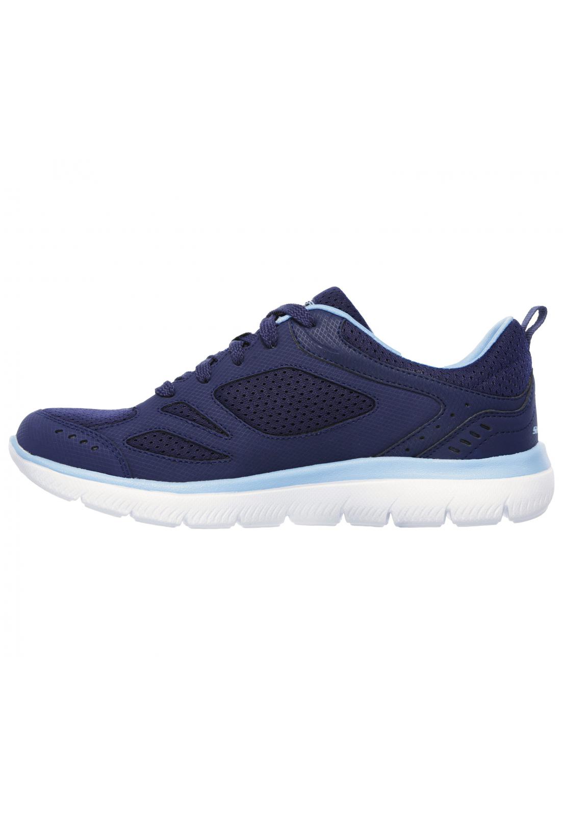 ZAPATILLA MUJER SUMMITS SUITED AZUL BL SKECHERS - 4