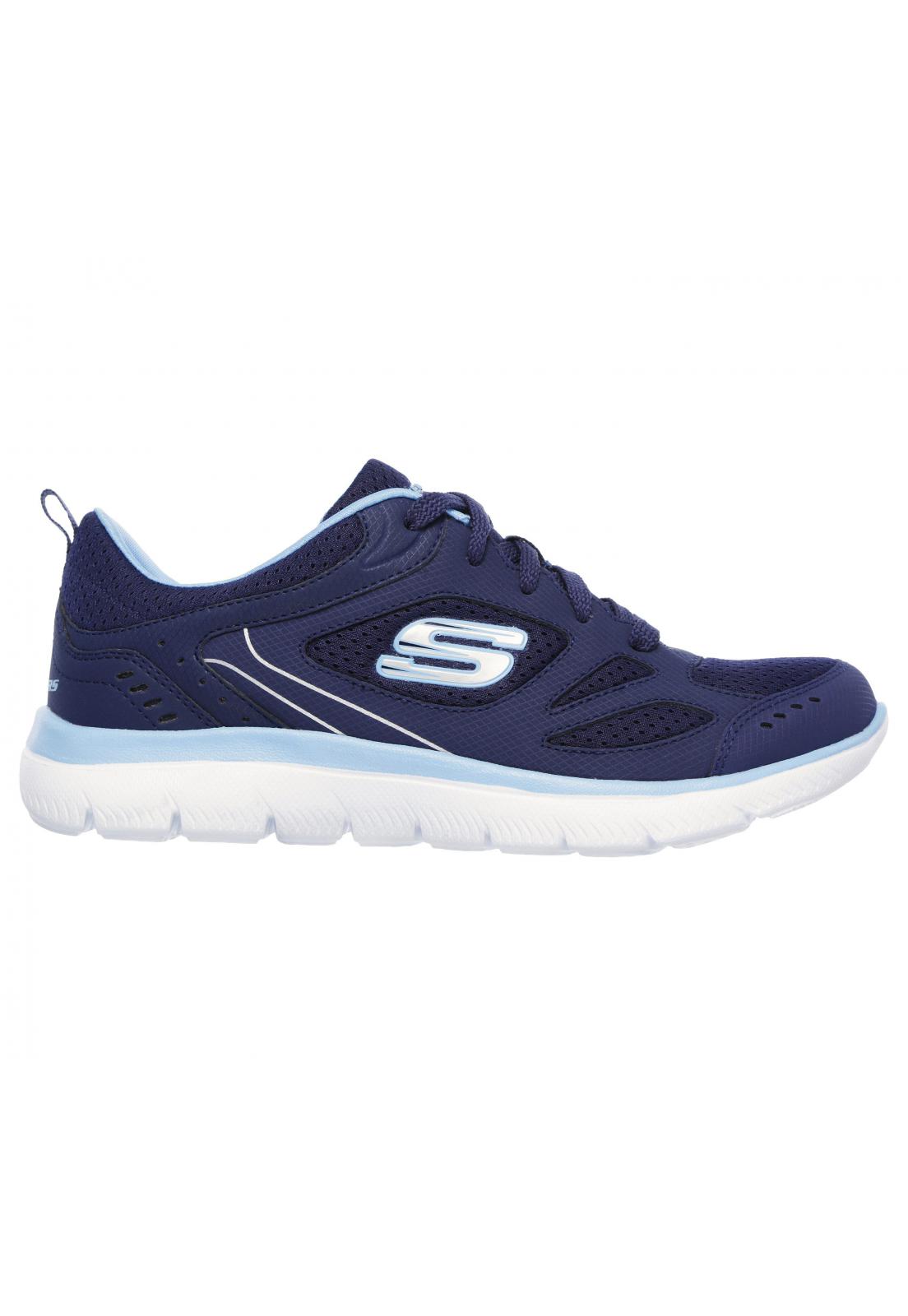 ZAPATILLA MUJER SUMMITS SUITED AZUL BL SKECHERS - 5