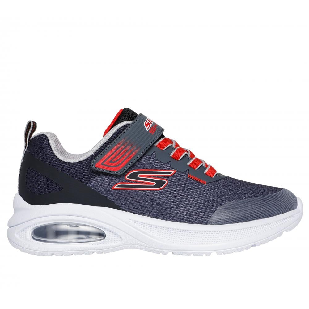ZAPATILLA NIÑO MICROSPEC MAX ADVANCE GRIS BK SKECHERS - 4