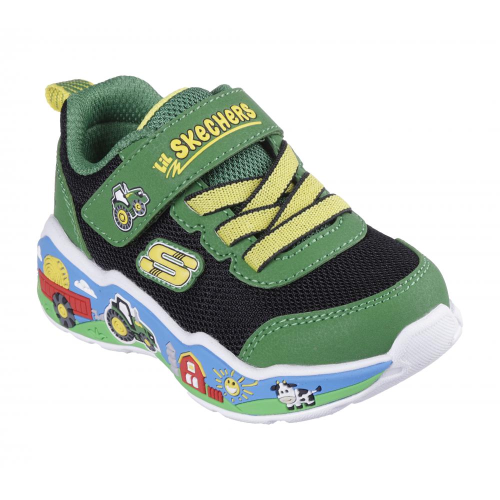 ZAPATILLA NIÑO PLAY SCENE VERDE BK SKECHERS - 5
