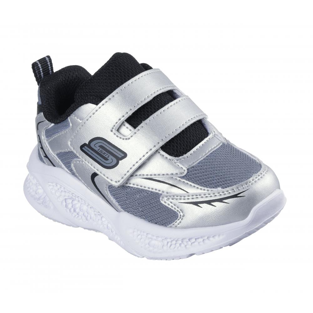 ZAPATILLA NIÑO SKECHERS METEOR-LIGHTS PLATEADO SL SKECHERS - 5