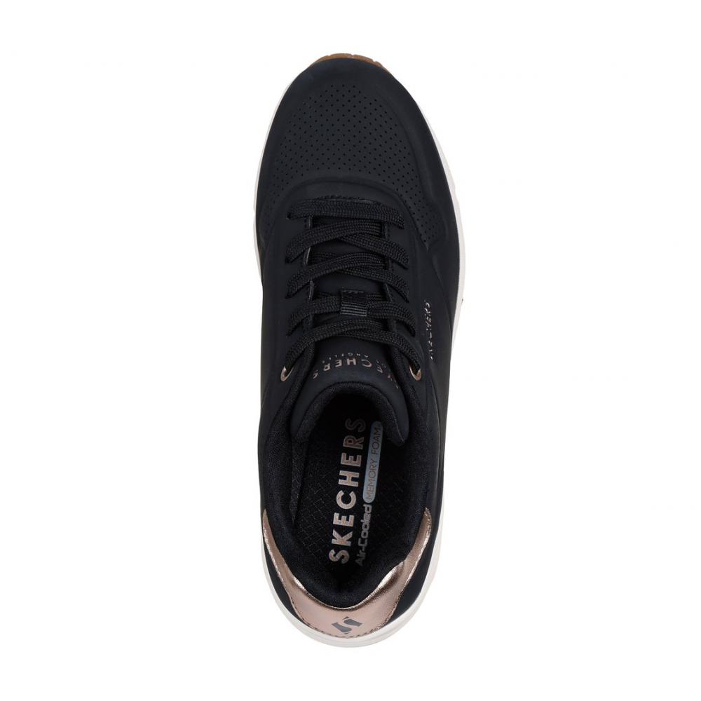 ZAPATILLAS MUJER UNO WEDGE HI STEPS EN COLOR NEGRO SKECHERS - 2