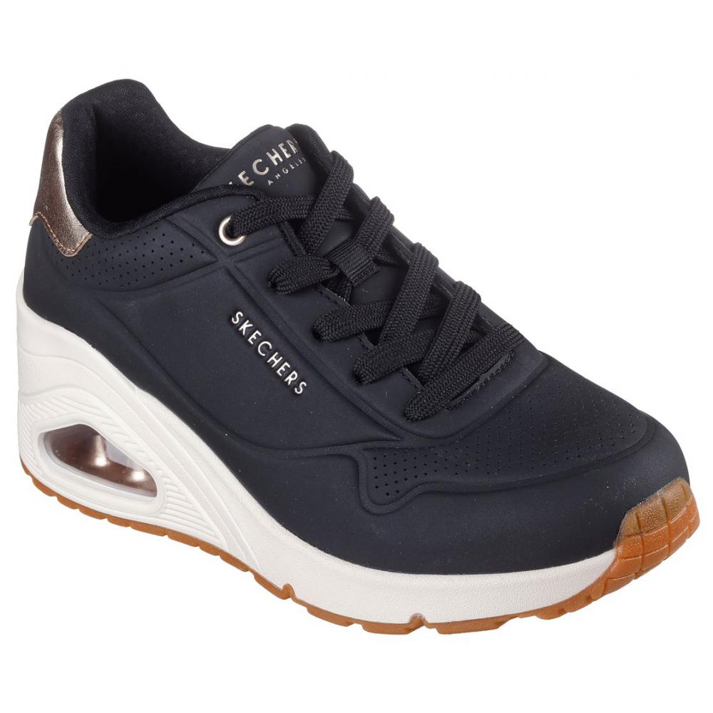 ZAPATILLAS MUJER UNO WEDGE HI STEPS EN COLOR NEGRO SKECHERS - 4