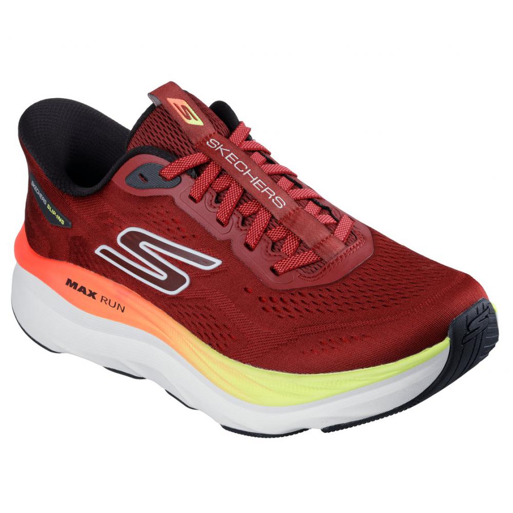 ZAPATILLAS HOMBRE SLIP-INS MAX RUN EN COLOR ROJO SKECHERS - 4