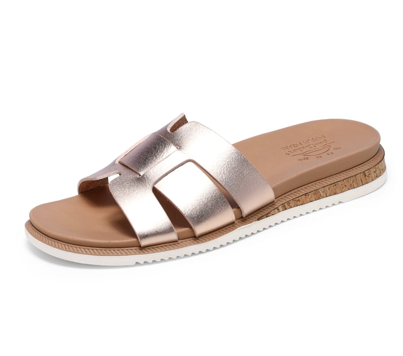 SANDALIAS MUJER DESEST KISS LOW ROSE GOLD SKECHERS - 5