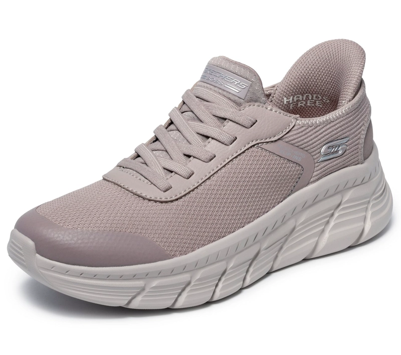ZAPATILLAS MUJER SLIP-INS BOBS B FLEX HI BEIGE TP SKECHERS - 5