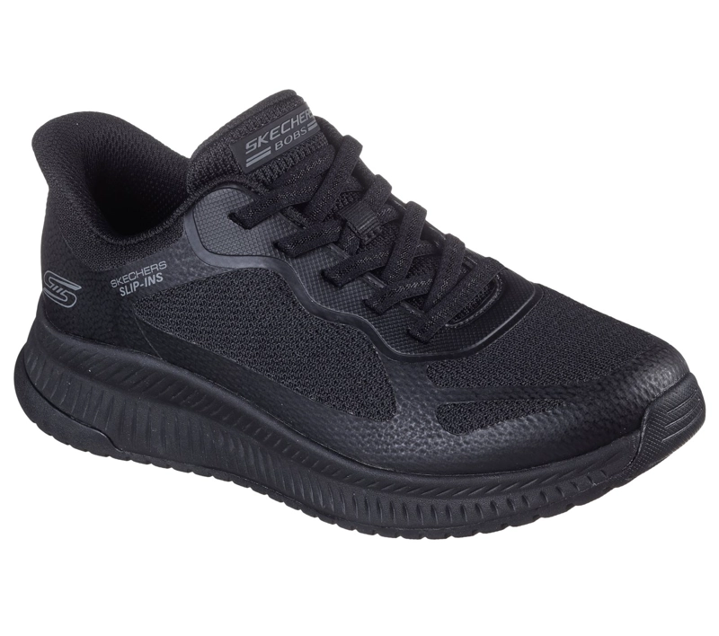 ZAPATILLAS MUJER SLIP-INS BOBS SQUAD 4 NEGRO BK SKECHERS - 4