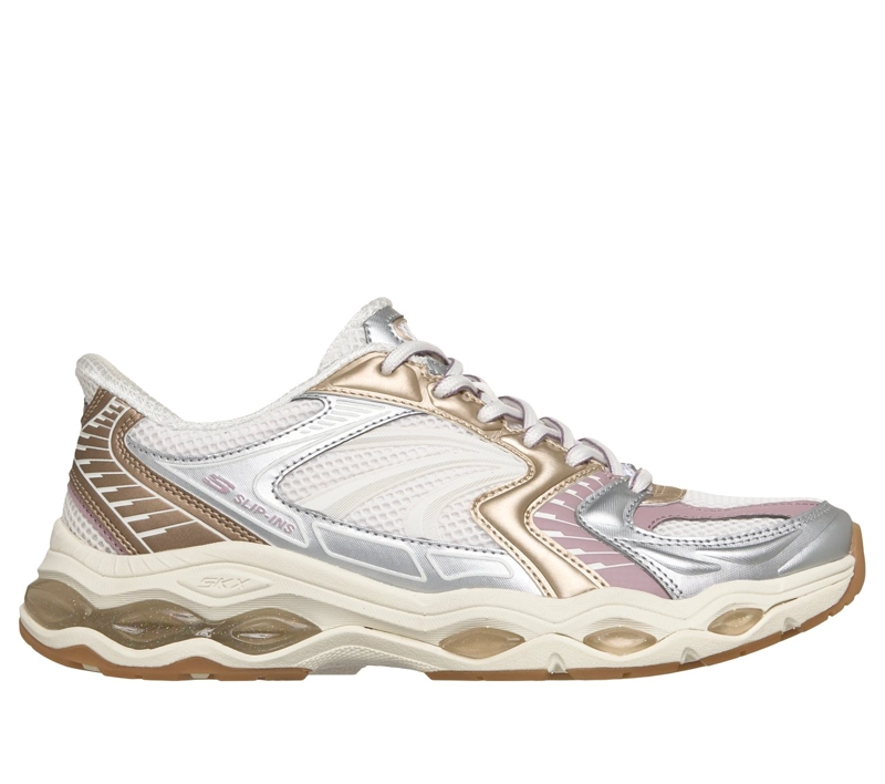 ZAPATILLAS MUJER SLIP-INS SKECH-GEL SILVER GOLDEN SKECHERS - 1