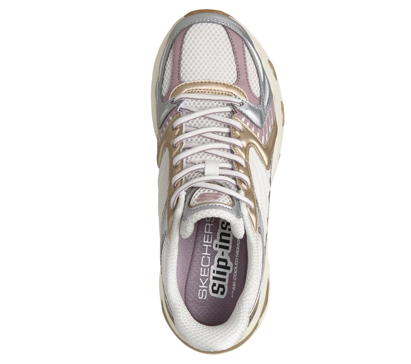 ZAPATILLAS MUJER SLIP-INS SKECH-GEL SILVER GOLDEN SKECHERS - 2