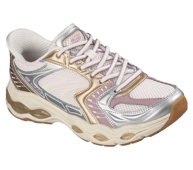 ZAPATILLAS MUJER SLIP-INS SKECH-GEL SILVER GOLDEN SKECHERS - 4