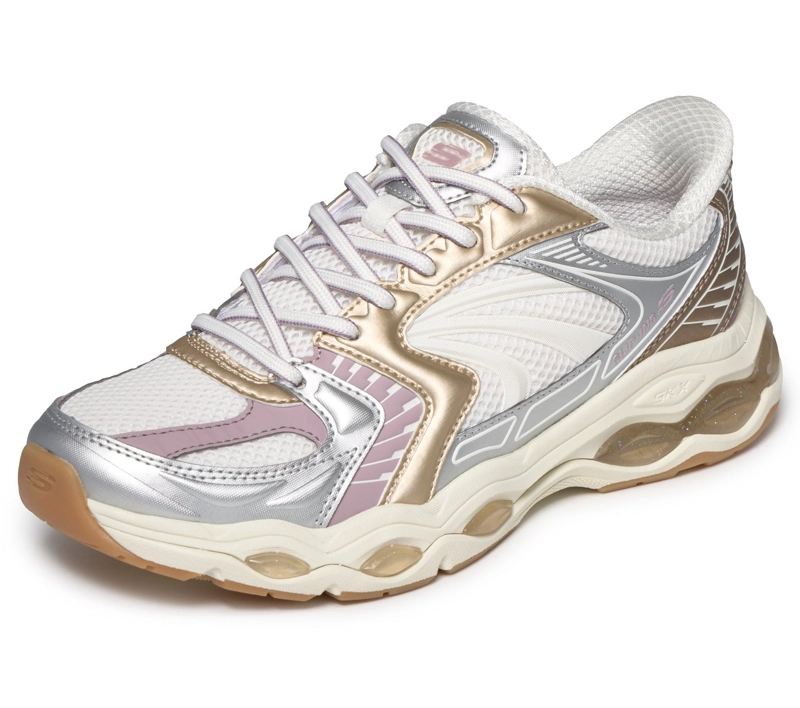 ZAPATILLAS MUJER SLIP-INS SKECH-GEL SILVER GOLDEN SKECHERS - 5