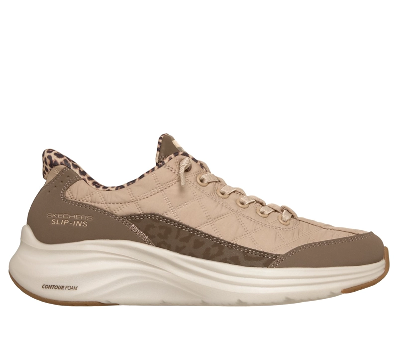 ZAPATILLAS MUJER SLIP-INS CONTOURFOAM LEOPARD CAFE  SKECHERS - 1