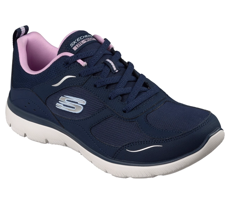 ZAPATILLAS MUJER SUMMITS AZUL SKECHERS - 4