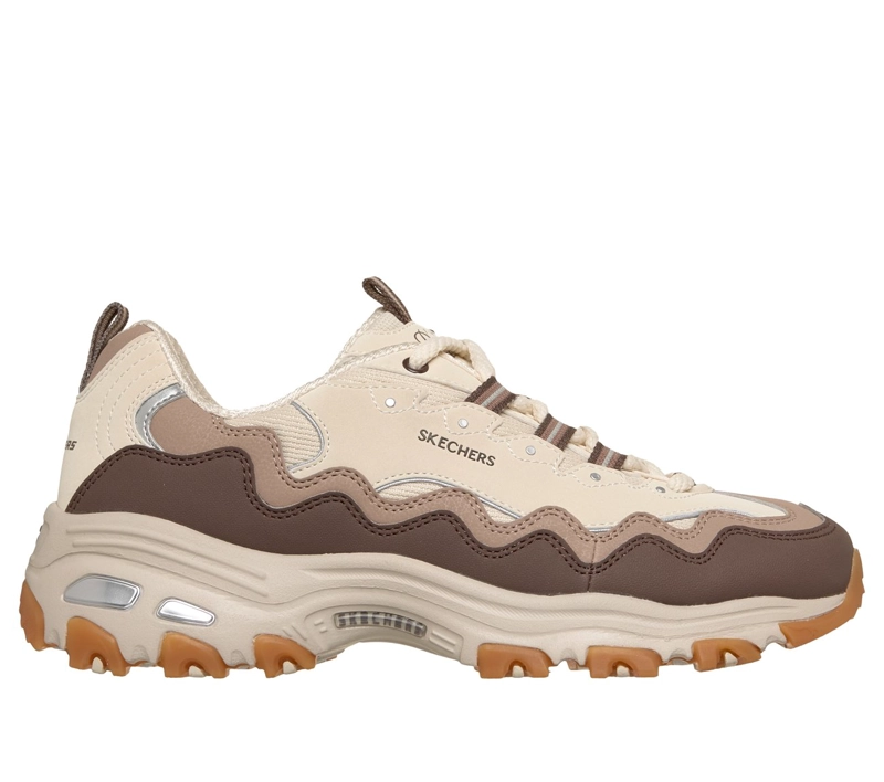 ZAPATILLAS MUJER D'LITES BEIGE SKECHERS - 1