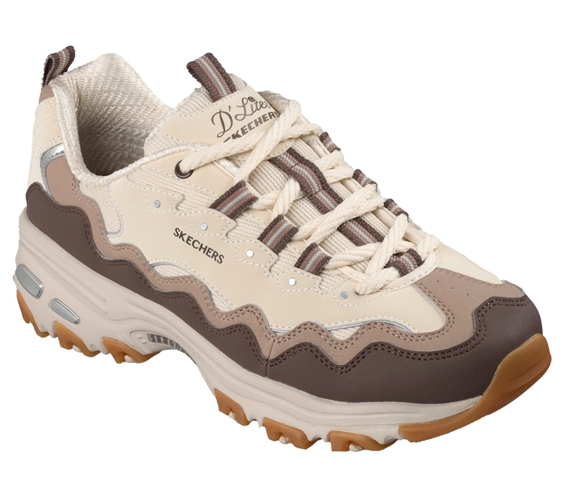 ZAPATILLAS MUJER D'LITES BEIGE SKECHERS - 4