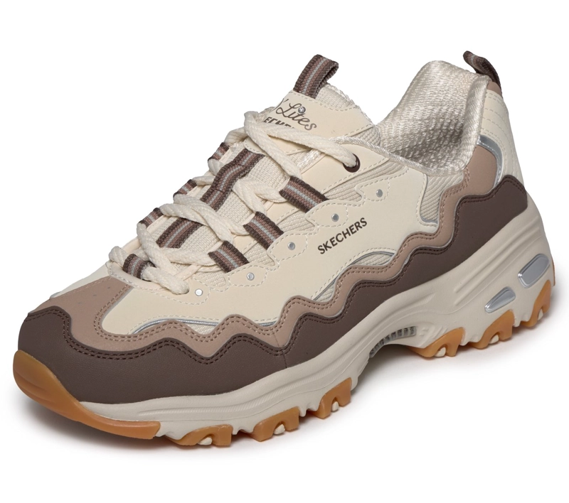 ZAPATILLAS MUJER D'LITES BEIGE SKECHERS - 5