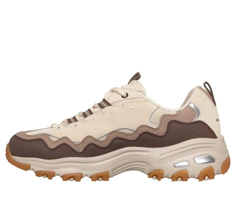 ZAPATILLAS MUJER D'LITES BEIGE SKECHERS - 6