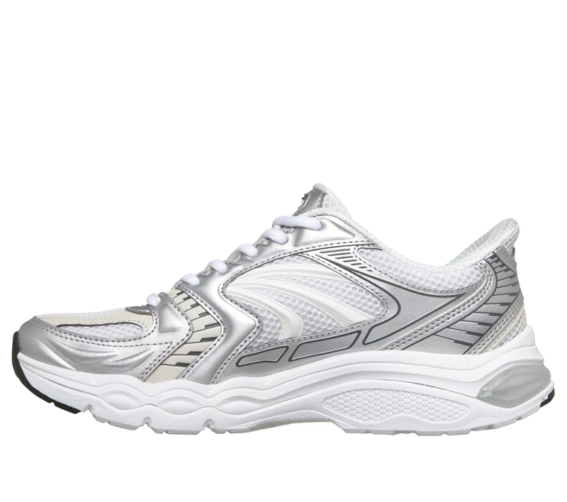 ZAPATILLAS MUJER SLIP-INS SKECH-GEL BLANCO PLATEADO SKECHERS - 6