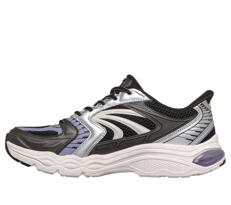 ZAPATILLAS MUJER SLIP-INS SKECH-GEL NEGRO PLATEADO SKECHERS - 6