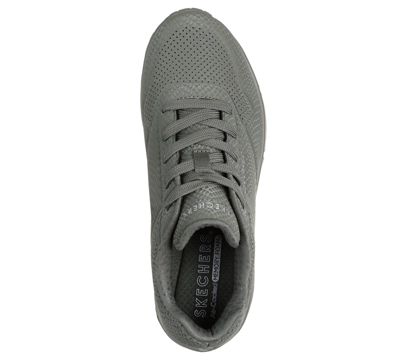 ZAPATILLAS MUJER UNO SHINY SCALE VERDE OLIVA SKECHERS - 2