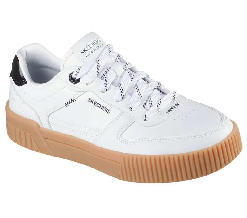 ZAPATILLAS MUJER JADE KEEP IT CASUAL BLANCO NEGRO SKECHERS - 4