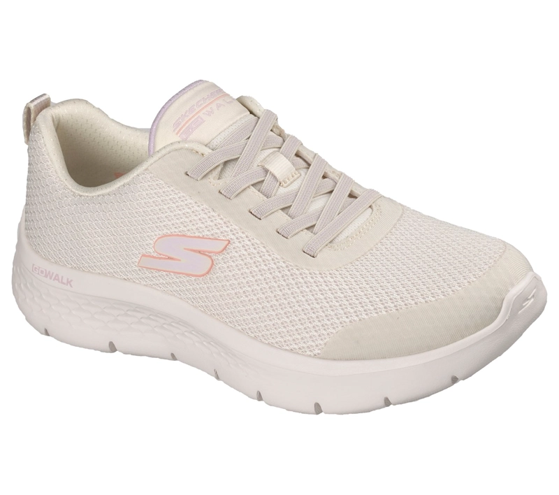 ZAPATILLAS MUJER GO WALK FLEX BEIGE SKECHERS - 4
